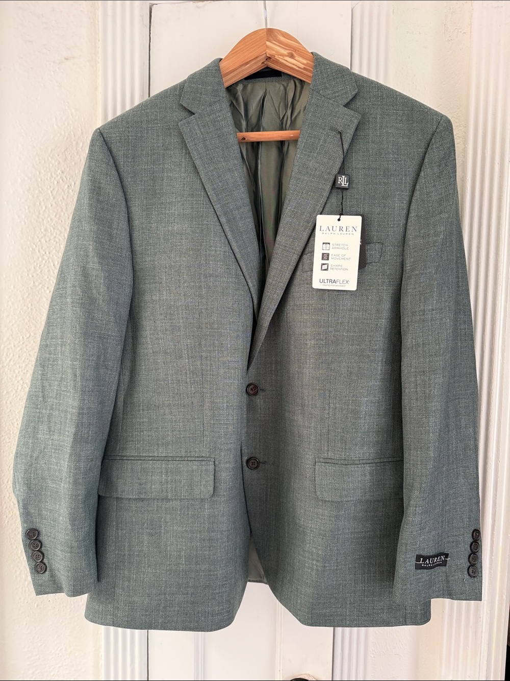 Lauren Ralph Lauren Sage Green Two-Button Sport Coat